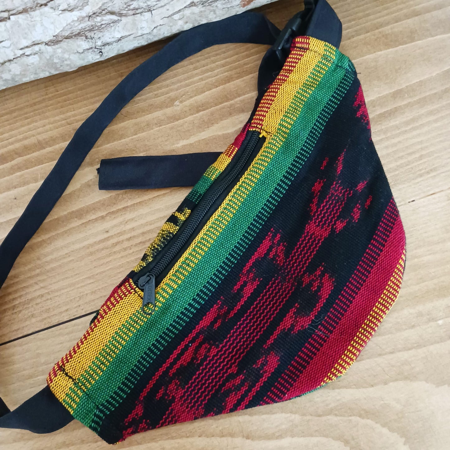Rasta Hip Bag Festival Bum Bag | 3 zipped Compartments