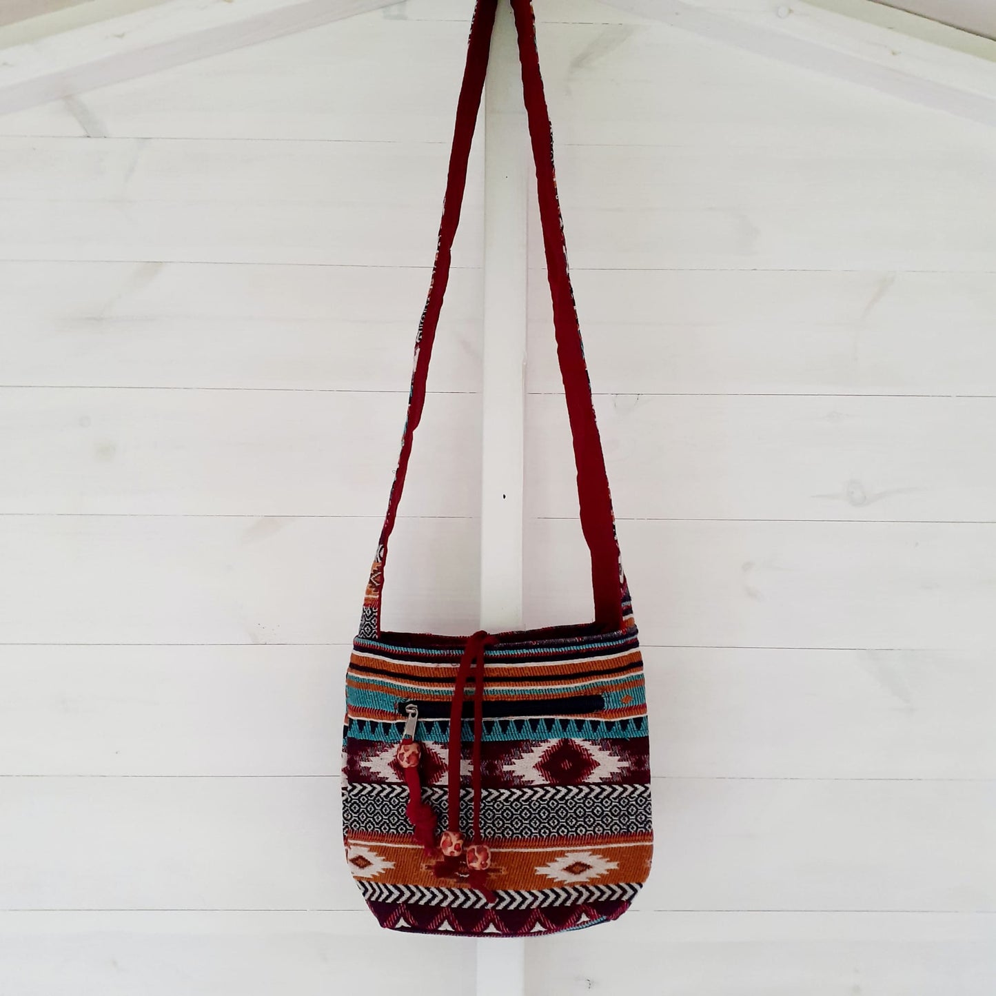 Jacquard Nepal Style Casual Sling Bag