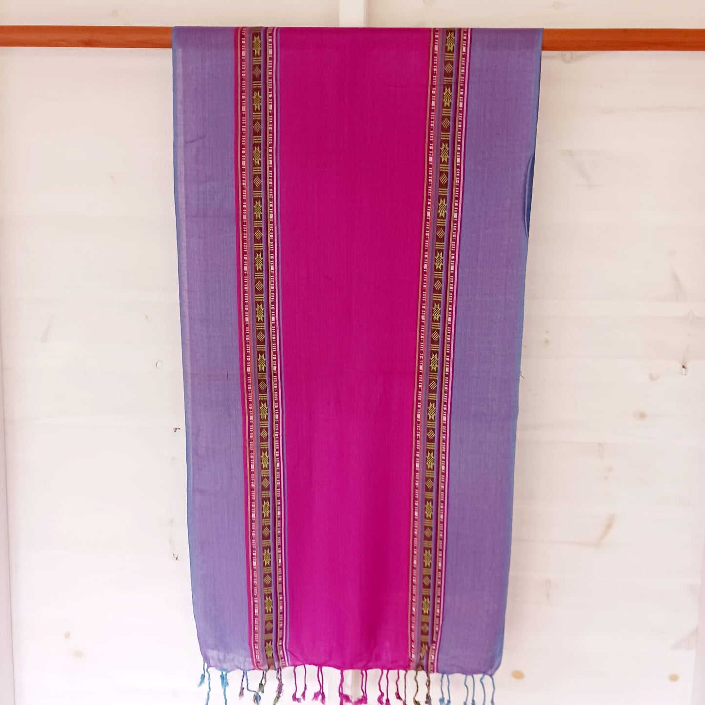 Indian Varanasi Scarves | Pink and Purple