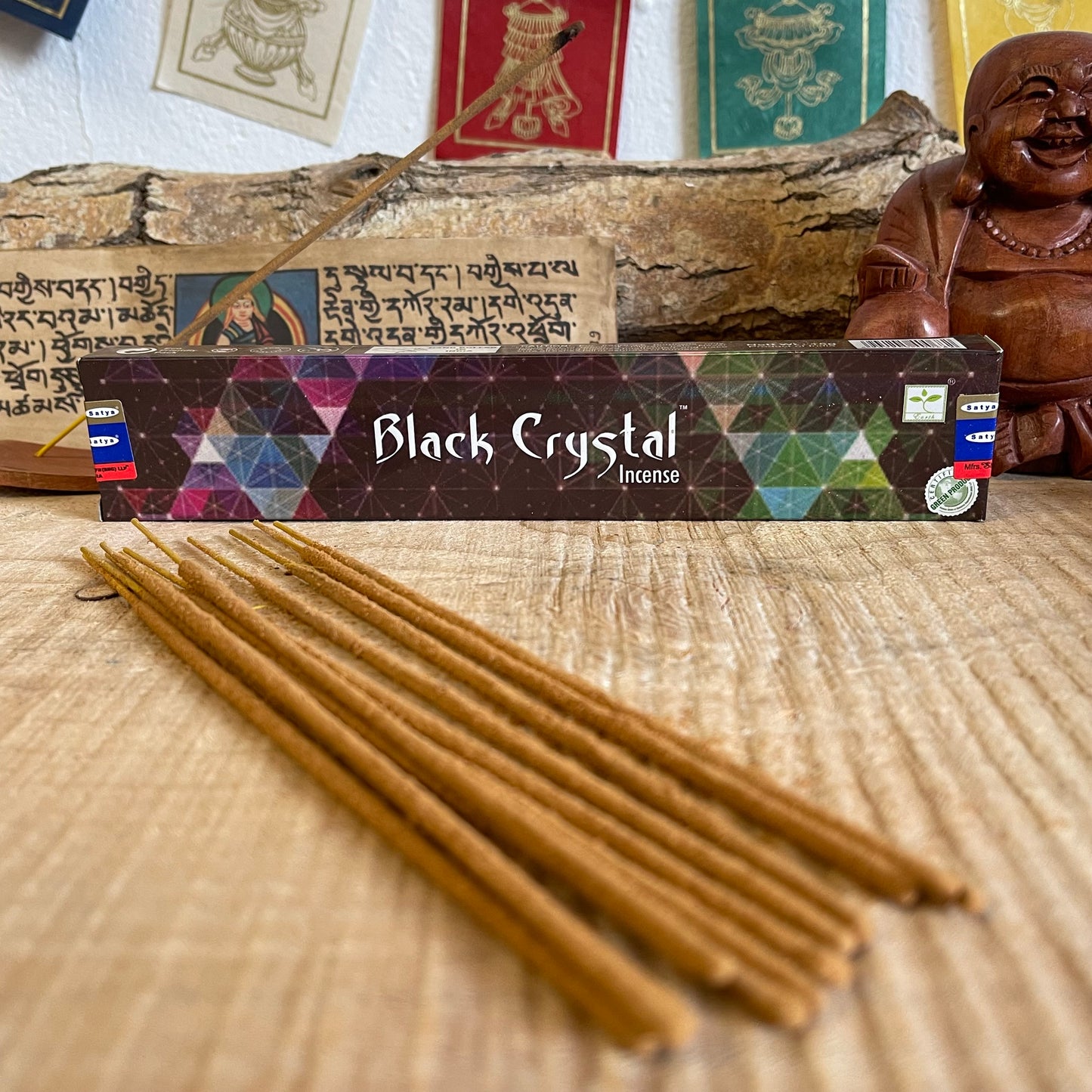 Satya Black Crystal Incense