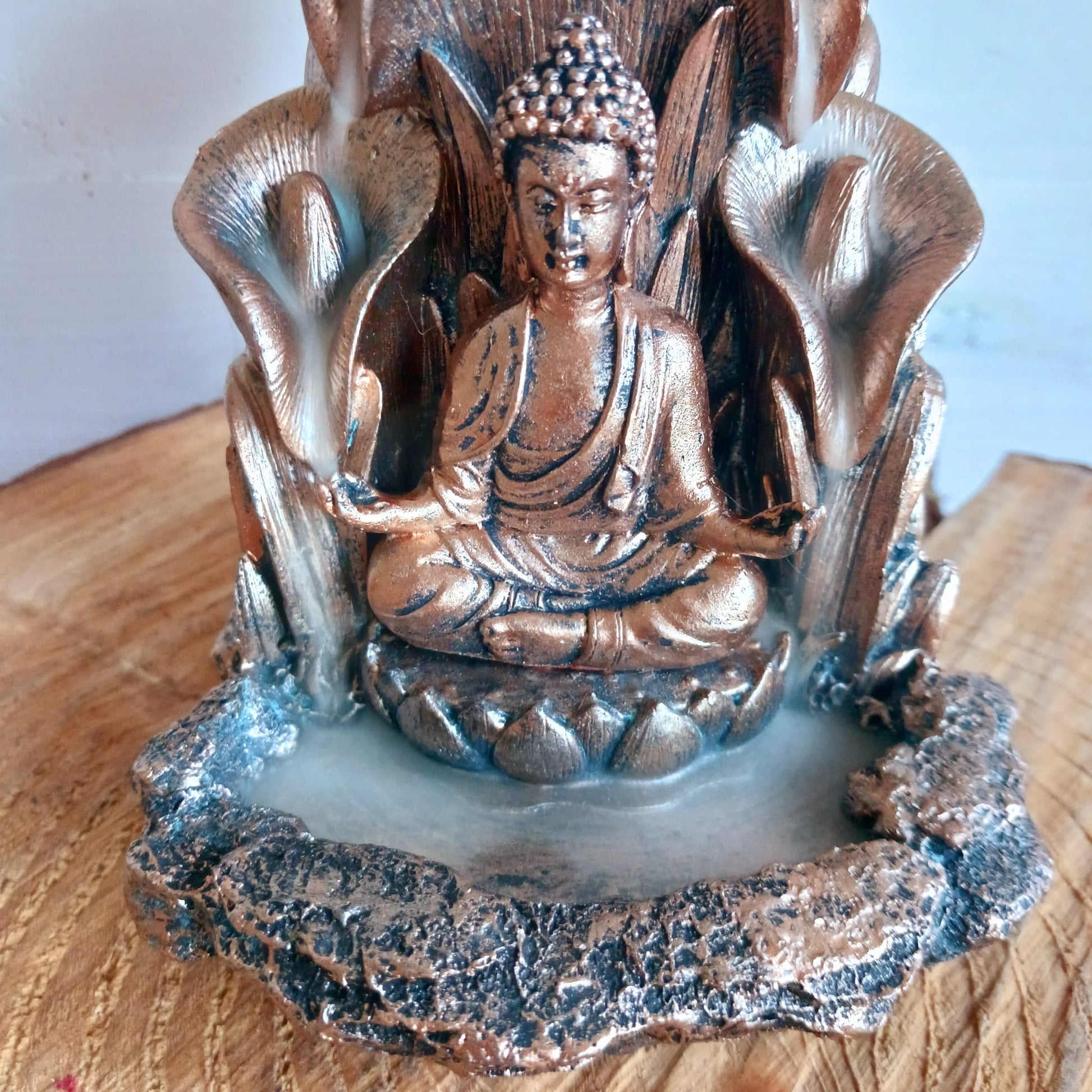 Buddha Backflow Incense Burner | Bronze Finish