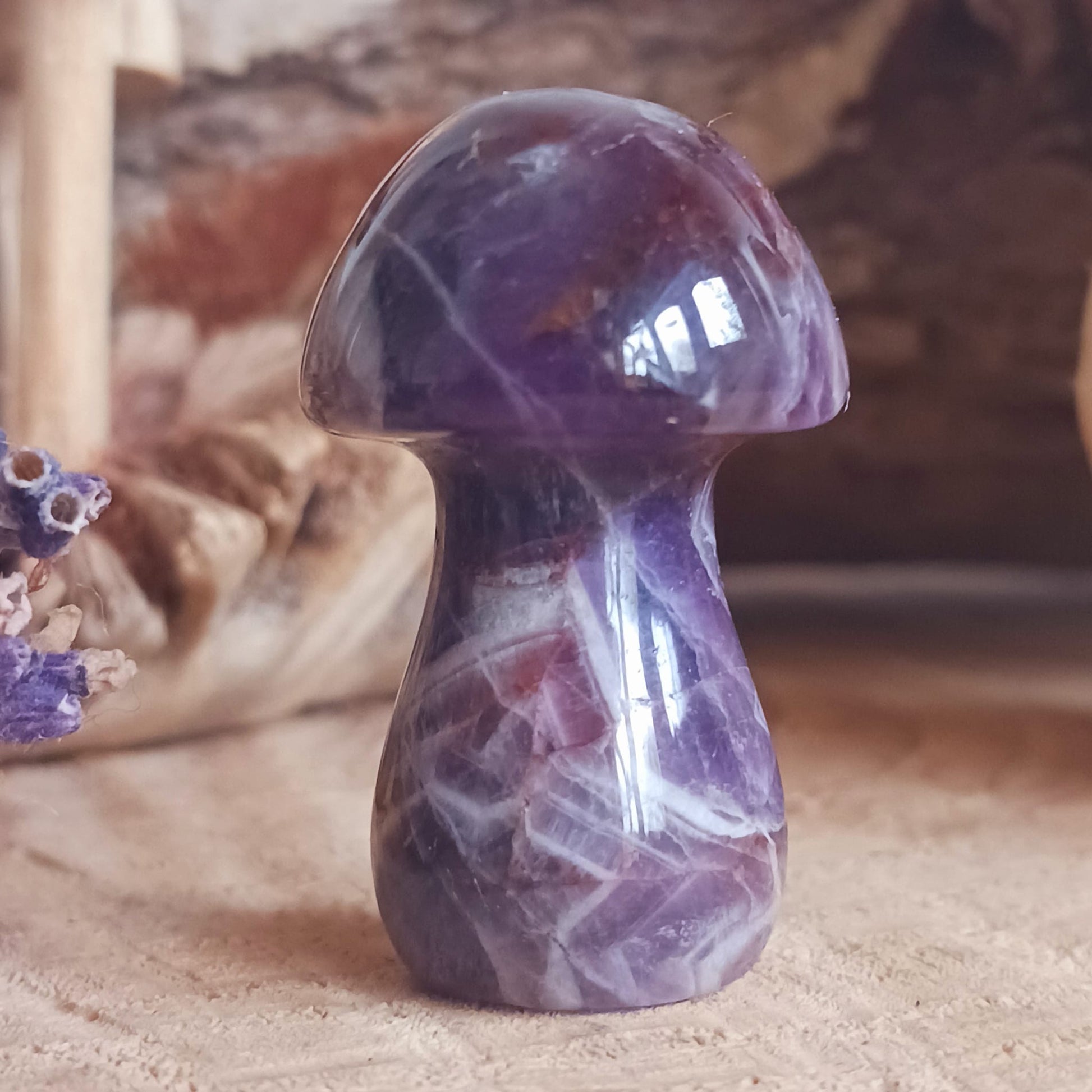 Magical Amethyst Crystal Mushroom