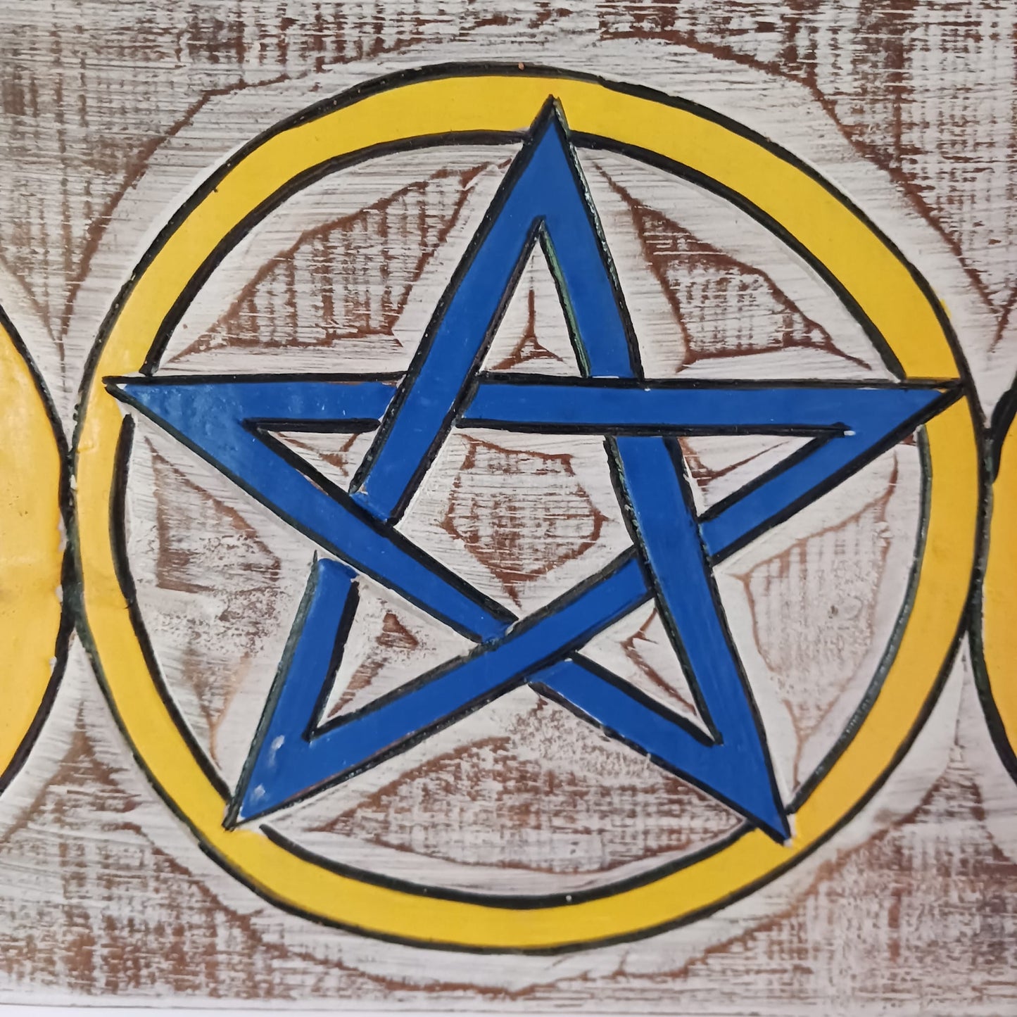 Triple Goddess Pentacle Wall Plaque