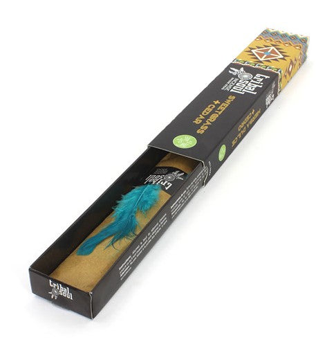 Tribal Soul Sweetgrass & Cedar Incense – Purifying Ritual Sticks

