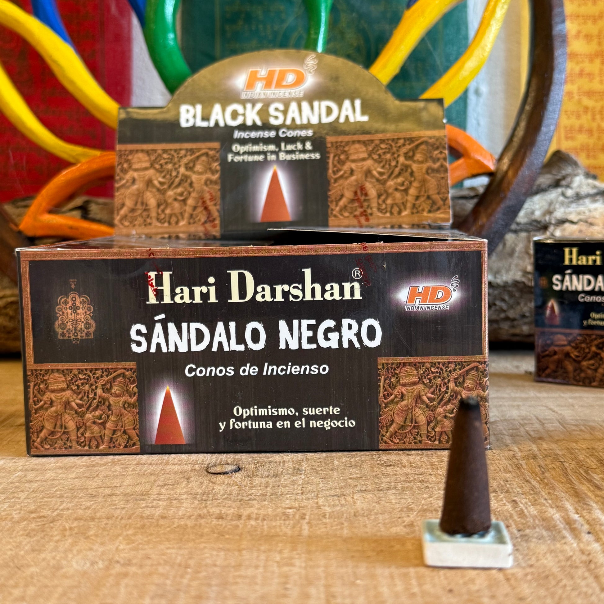 Create a calm and easygoing vibe with Hari Darshan’s Meditation Incense Cones. These black sandalwood cones fill your space with a soothing aroma that’s ideal for meditation or just unwinding. Let their gentle fragrance help you find your center and embrace a peaceful state of mind.

10 Cones Per Box&nbsp;