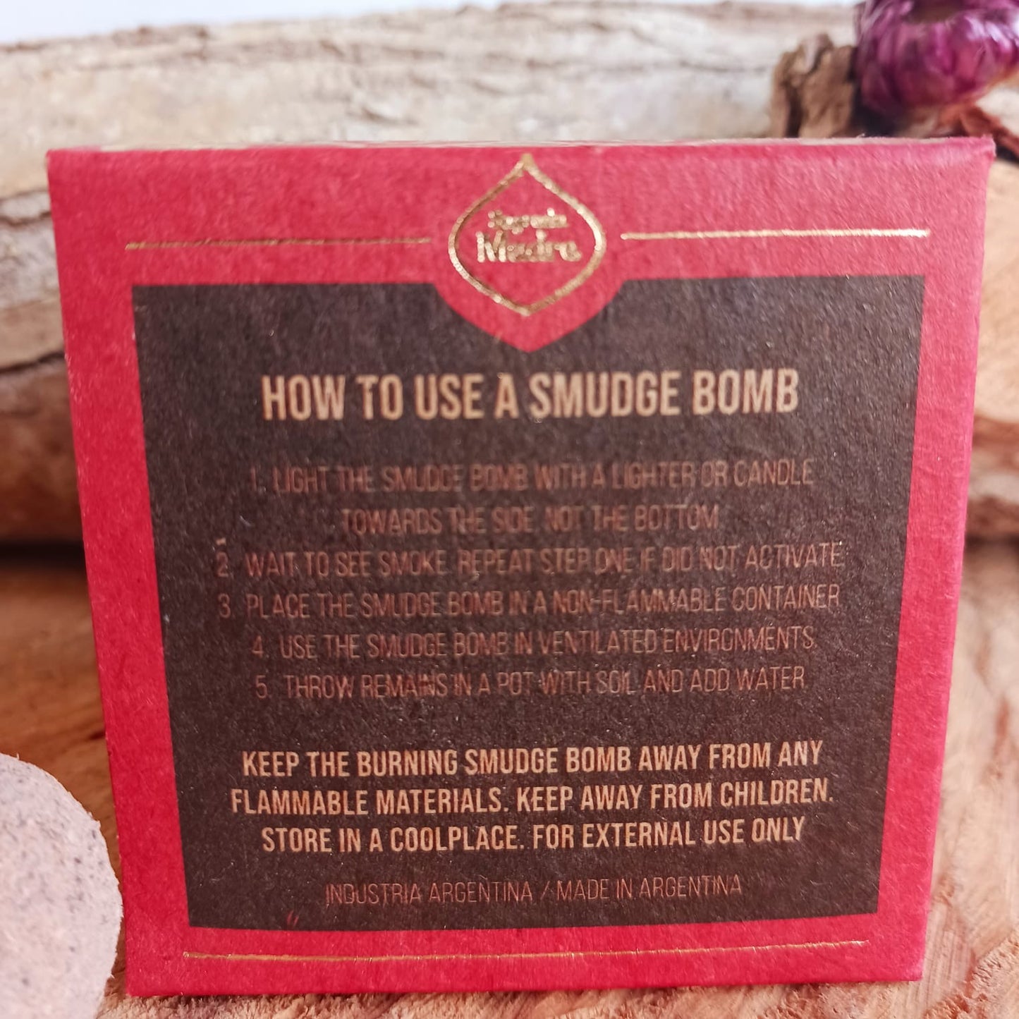 Sagrada Madre Premium Smudge Bomb | Olibanum & Sandalwood