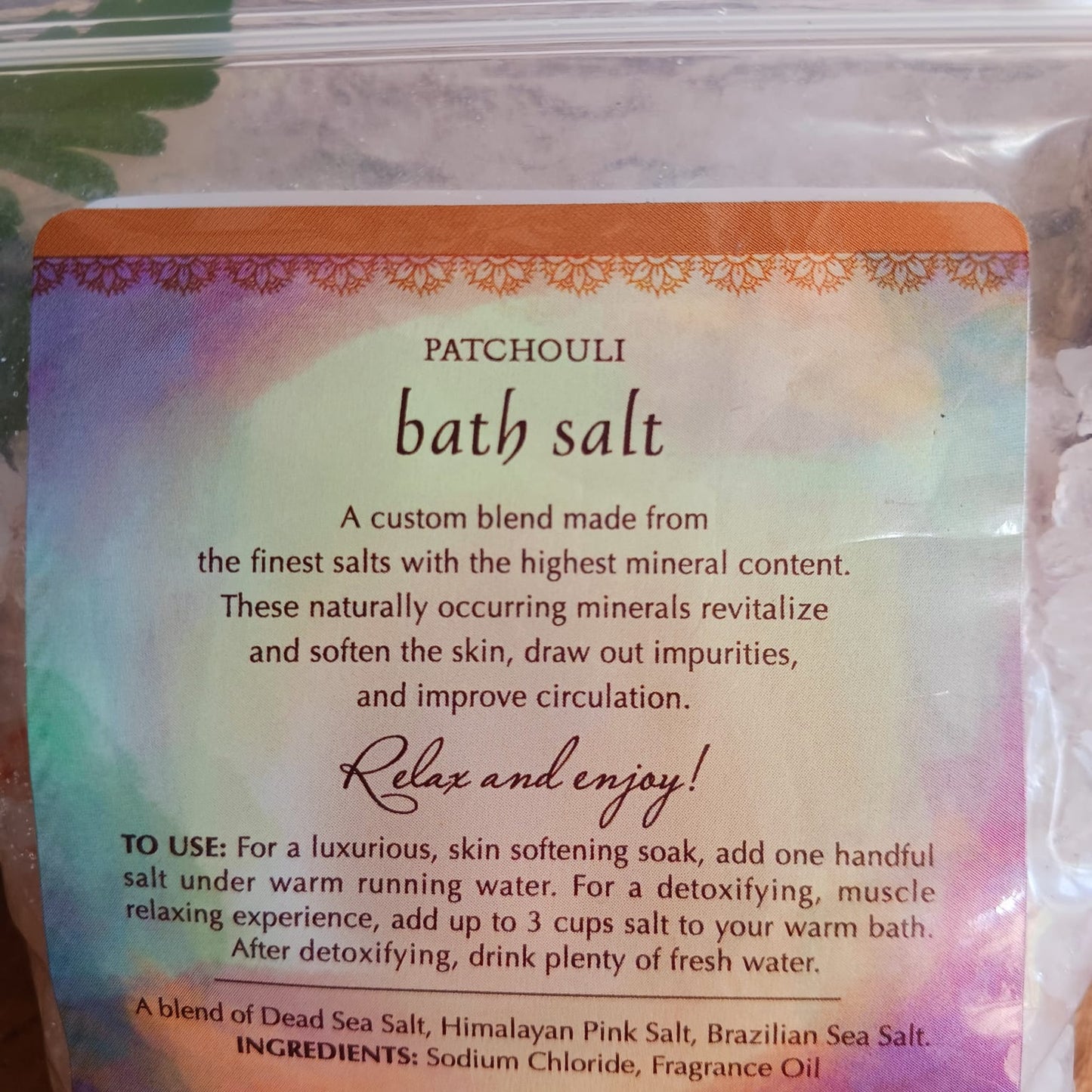 Patchouli Bath Salts | Kuumba Made 5oz