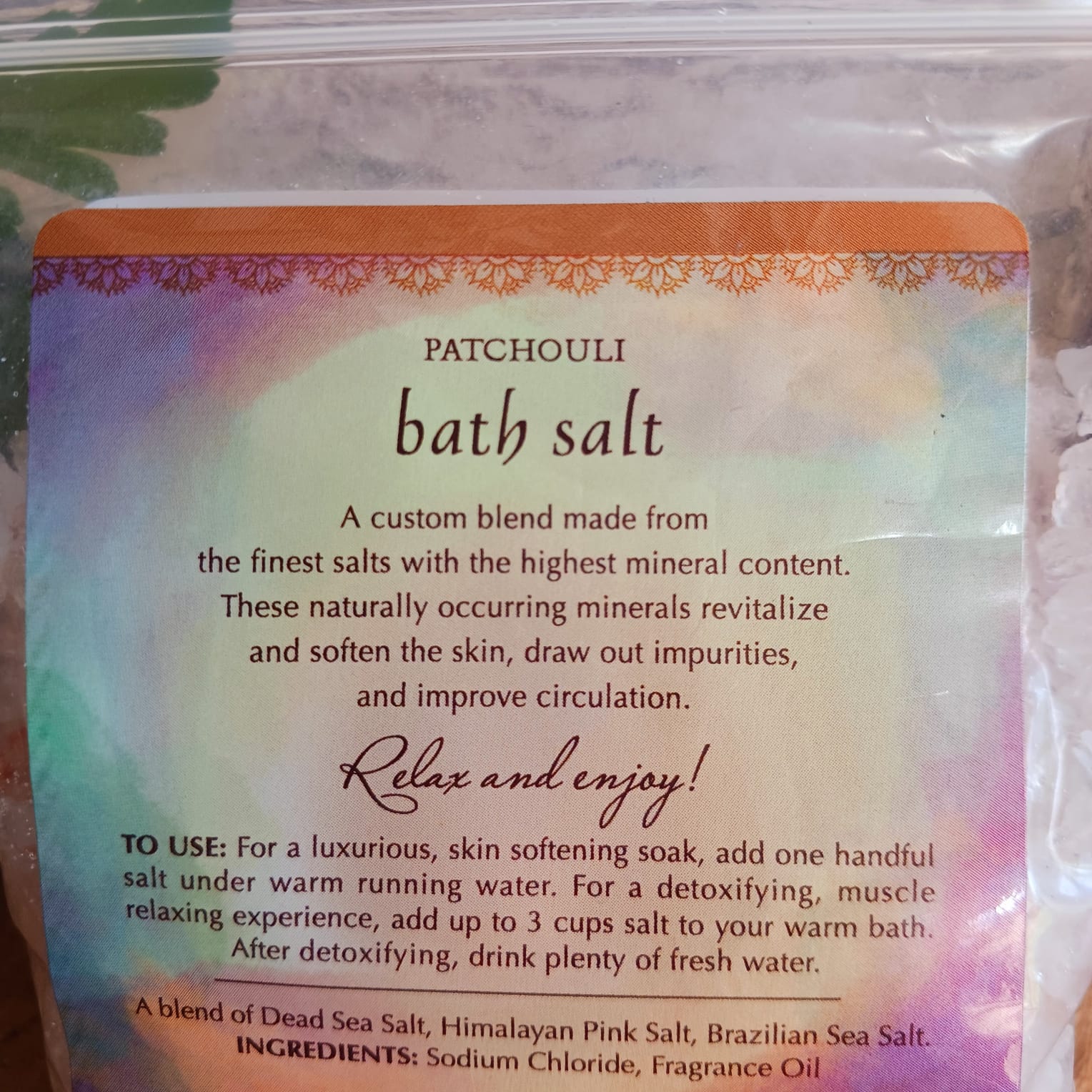 Patchouli Bath Salts | Kuumba Made 5oz