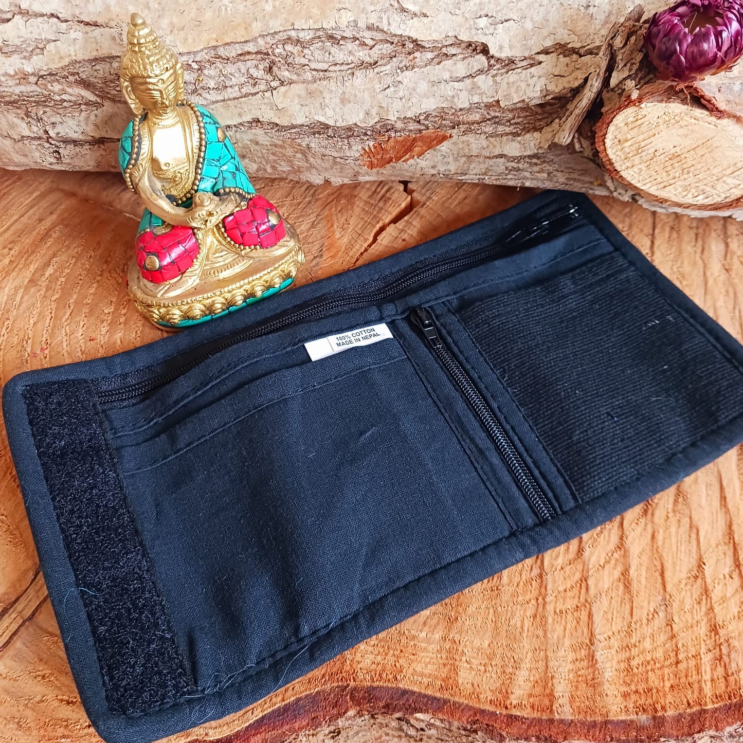 Embroidered Cotton Wallet | Wisdom Eyes