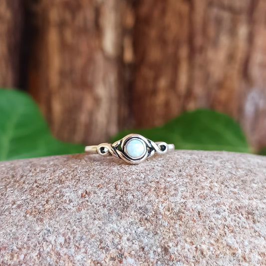 Toe Ring Fire Stone | 925 Solid Silver Adjustable Toe Ring