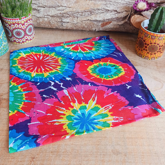 Rainbow Splash Tie Dye Bandana