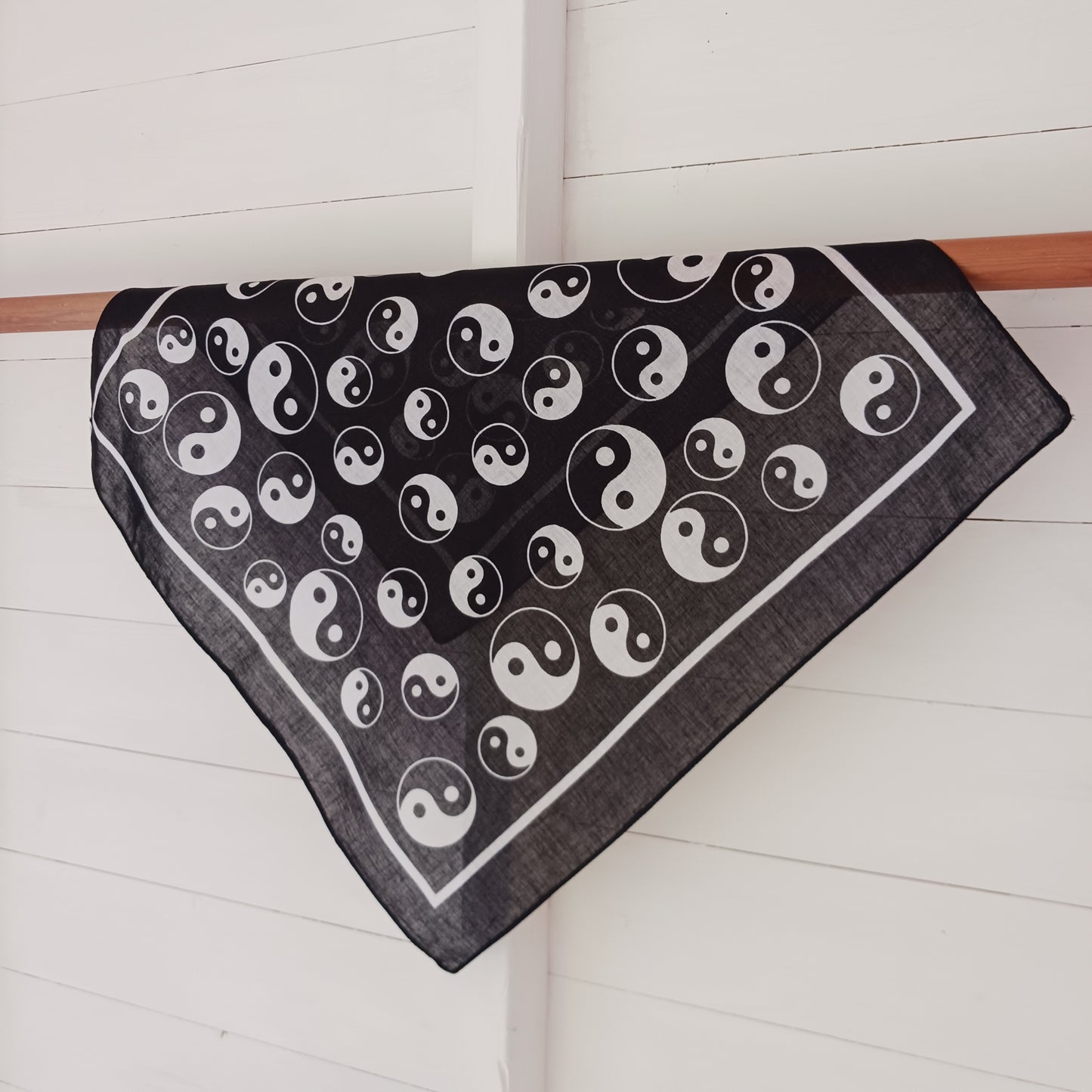 Yin Yang Black Bandana