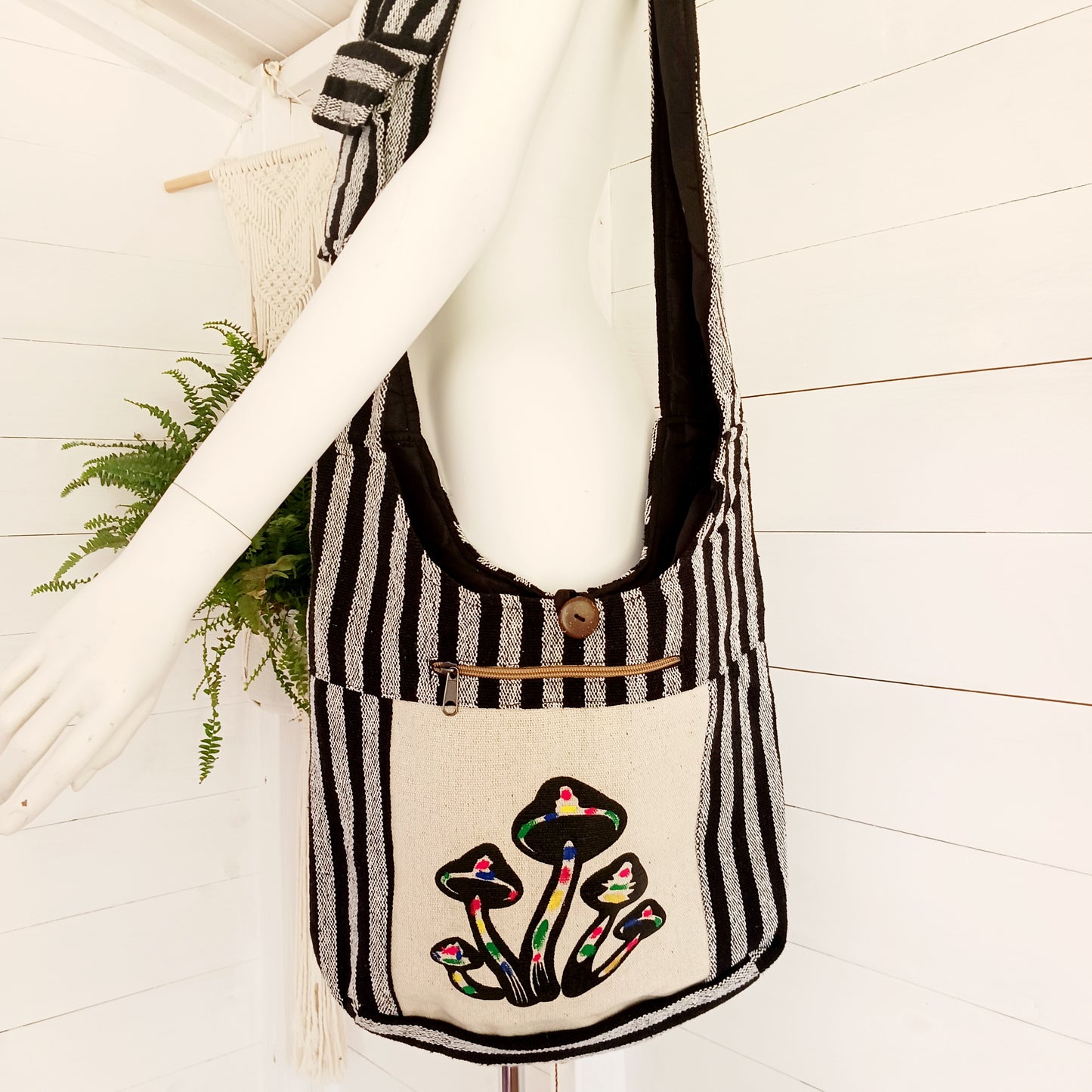 Mushroom Shoulder/Crossbody Bag | Large