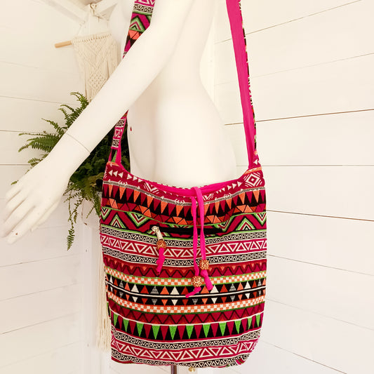 Jacquard Nepal Style Student Shoulder Bag