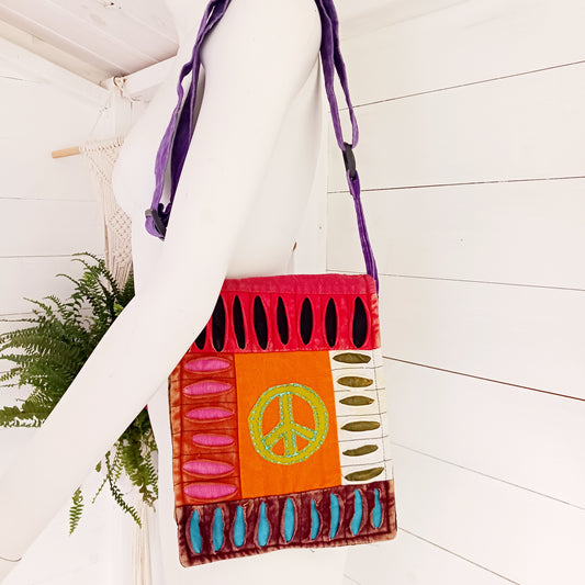 Handmade Hippie Patch Bag (Small)