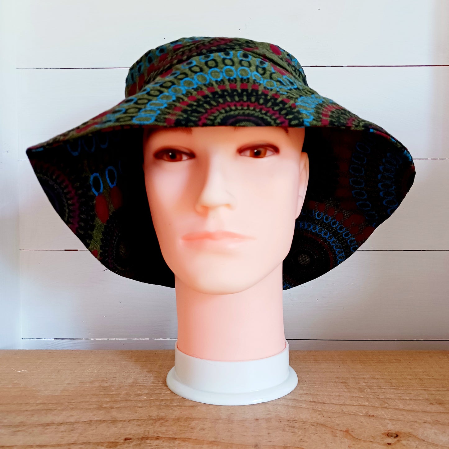 Cotton Retro Sun Hat | Green