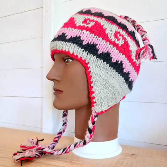 Tibetan Earflap Hats Merino Wool | Adult