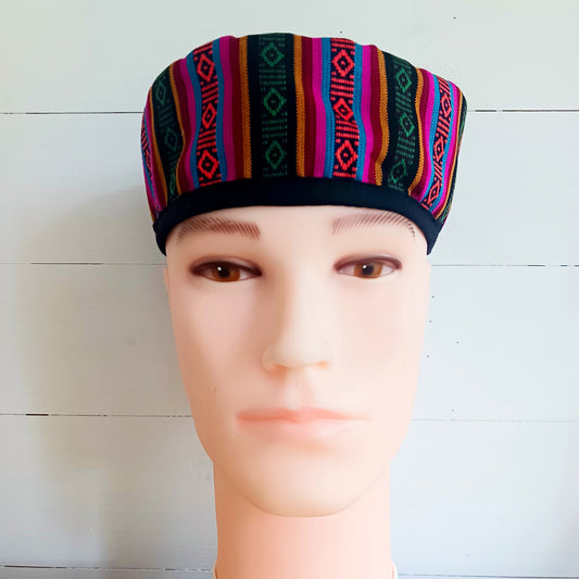 Tibetan Wool Smoking Hat | Red Medium