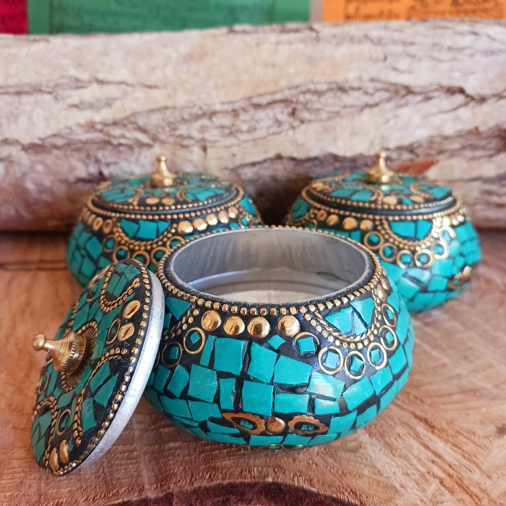 This beautiful handmade Tibetan jewellery box is a work of art and a great way to keep special pieces in your jewellery collection.