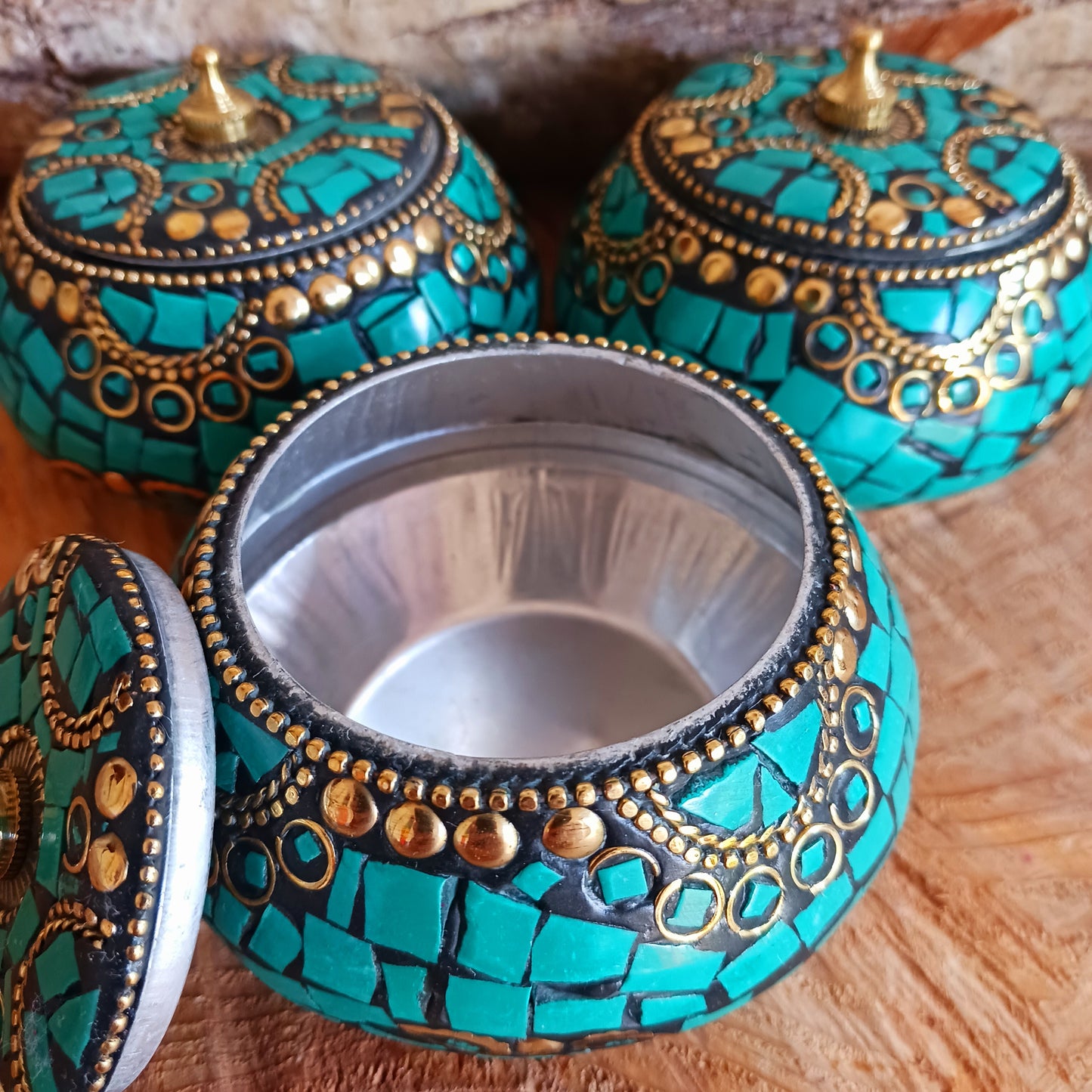 This beautiful handmade Tibetan jewellery box is a work of art and a great way to keep special pieces in your jewellery collection.