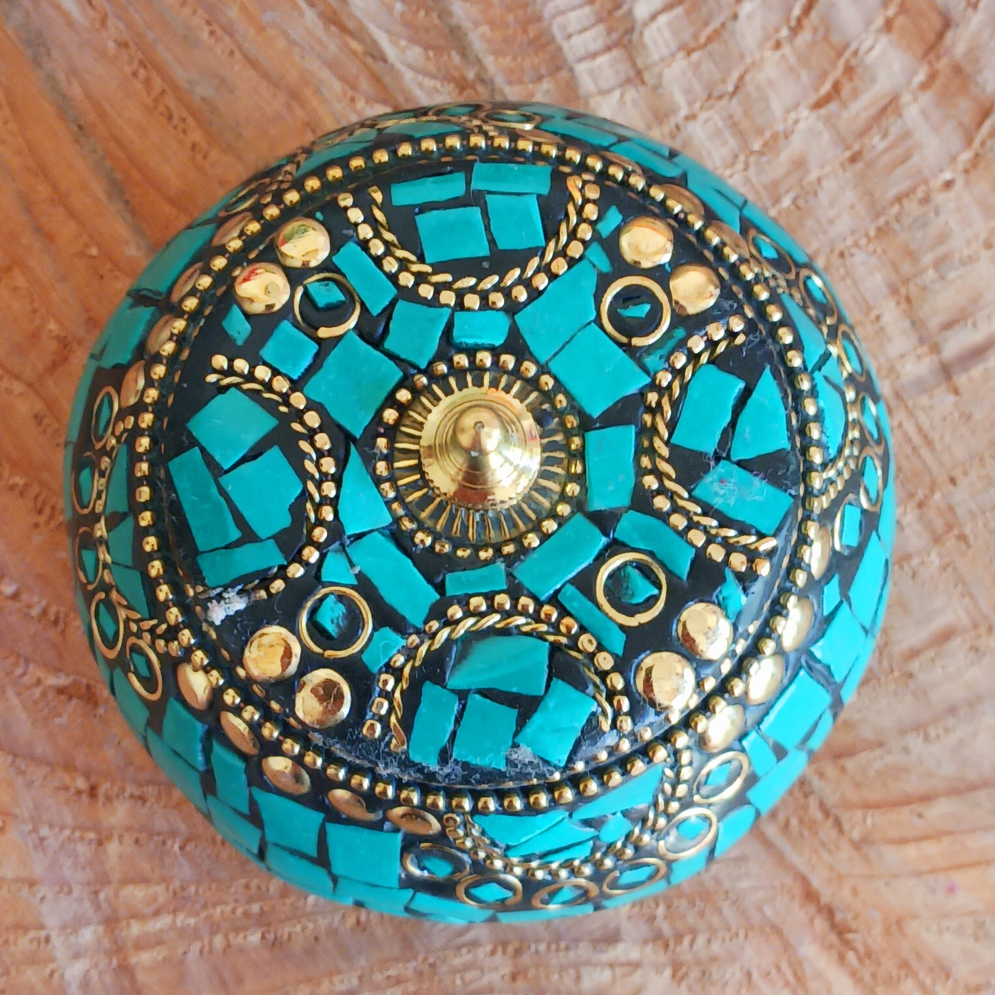 This beautiful handmade Tibetan jewellery box is a work of art and a great way to keep special pieces in your jewellery collection.