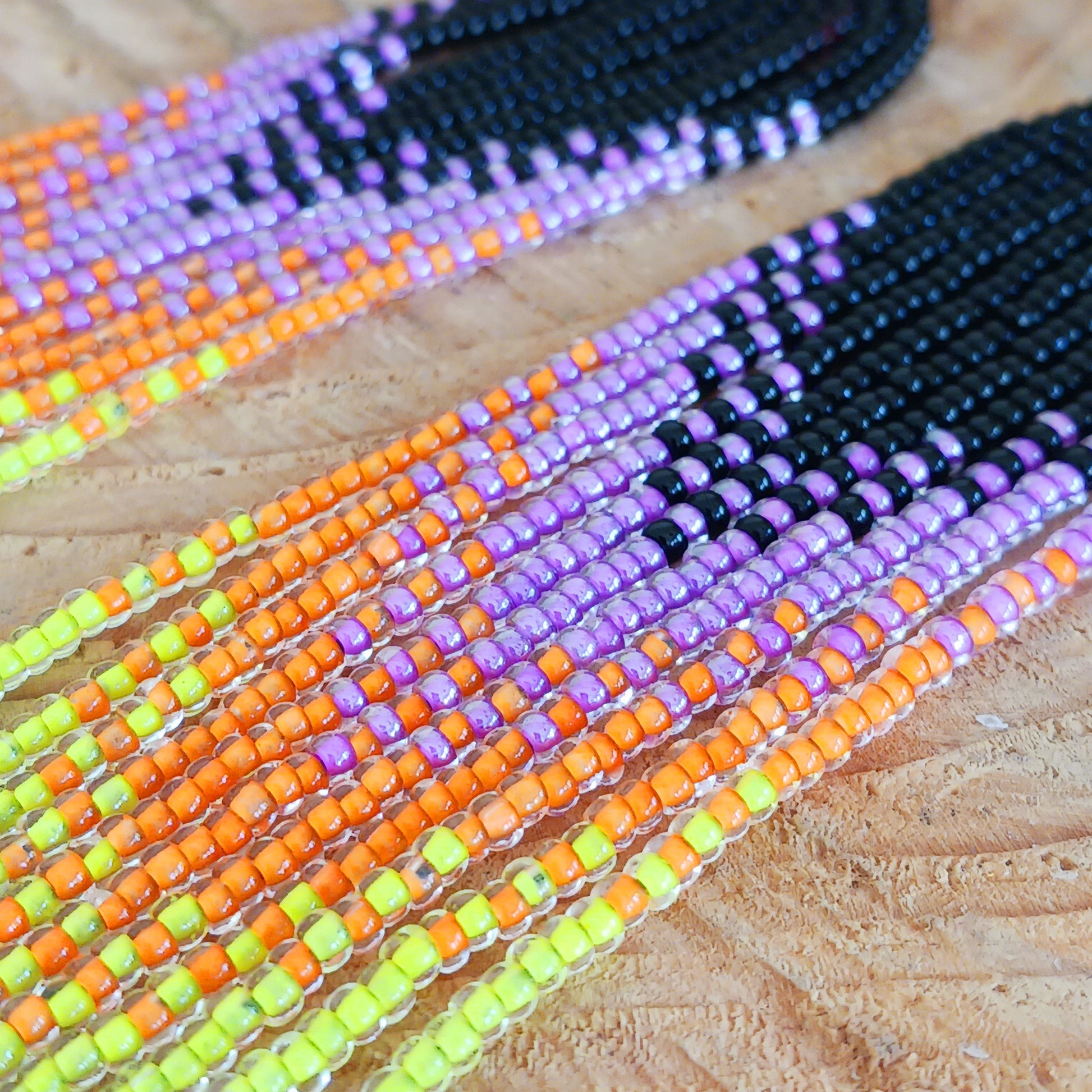 These bold and beautiful earrings are handsewn in Guatemala. Beadwork is a relatively new handicraft in Guatemala, around fifteen years or so, but it has been picked up all across the country and you will see it being sold at almost every market.