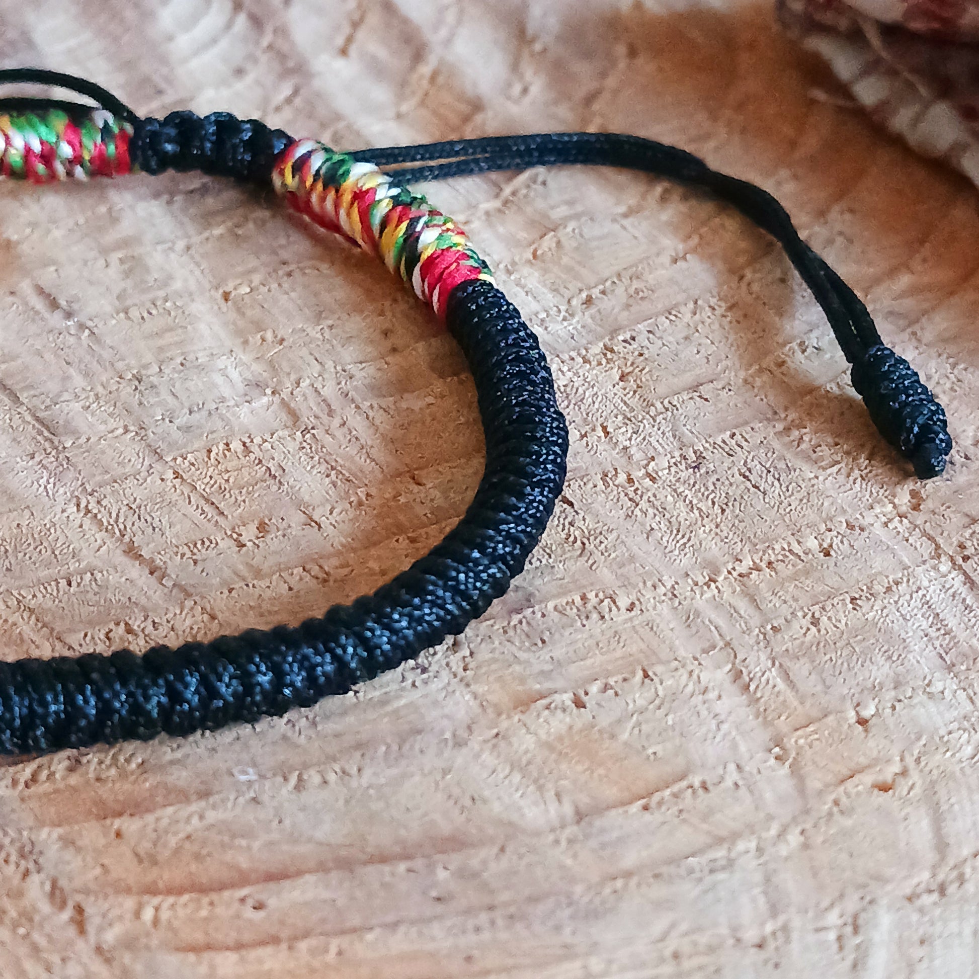 This Tibetan handmade knot rope bracelet is made with good quality braided cord, durable and last long time, super light, safe and comfortable to wear. One size but adjustable size make it suit anyone to wear.