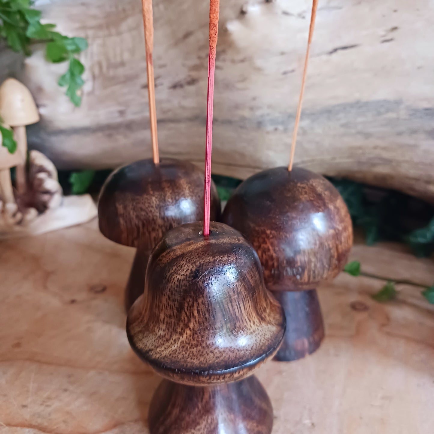 Transform your home with our enchanting set of 3 mini Incense Mushrooms. These charming decorative pieces will add a whimsical touch to your home décor.