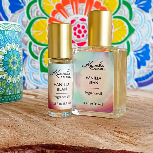 This Vanilla Bean fragrance is alluring yet calming. The beans of the vanilla orchid are exotic yet familiar. Kuumba Made is a company based in Arizona, USA that have been creating natural and organic body care products for over 25 years. The herbs and flowers they use in their products are grown in their own organic garden, on certified organic farms or ethically wild harvested.