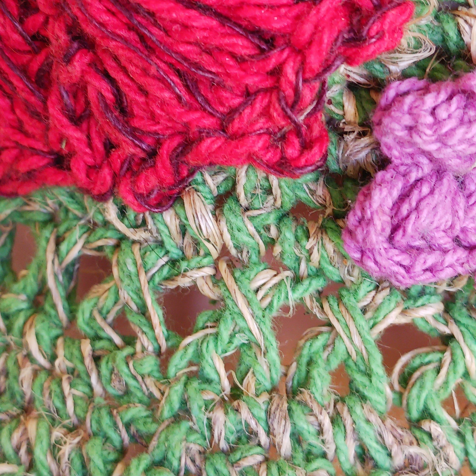 Hand-knitted Hemp & Cotton Boho Festival Hat with Rainbow band. A unique accessory that beautifully embodies the free-spirited essence of Bohemian style. Handcrafted with care, each of these hats is a harmonious blend of hemp and cotton, resulting in a distinctive piece that exudes both fashion and sustainability. They're ideal for music festivals, beach outings, or simply just to brighten up any outfit.