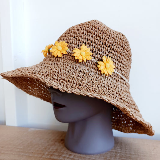Bring effortless style and sun-safe comfort to your holiday wardrobe with this Floppy Straw Sun Hat in Natural Coffee. This delightful hat features a soft, flowing brim that drapes elegantly, creating a relaxed, free-spirited look perfect for travel, beach days, or casual outings.