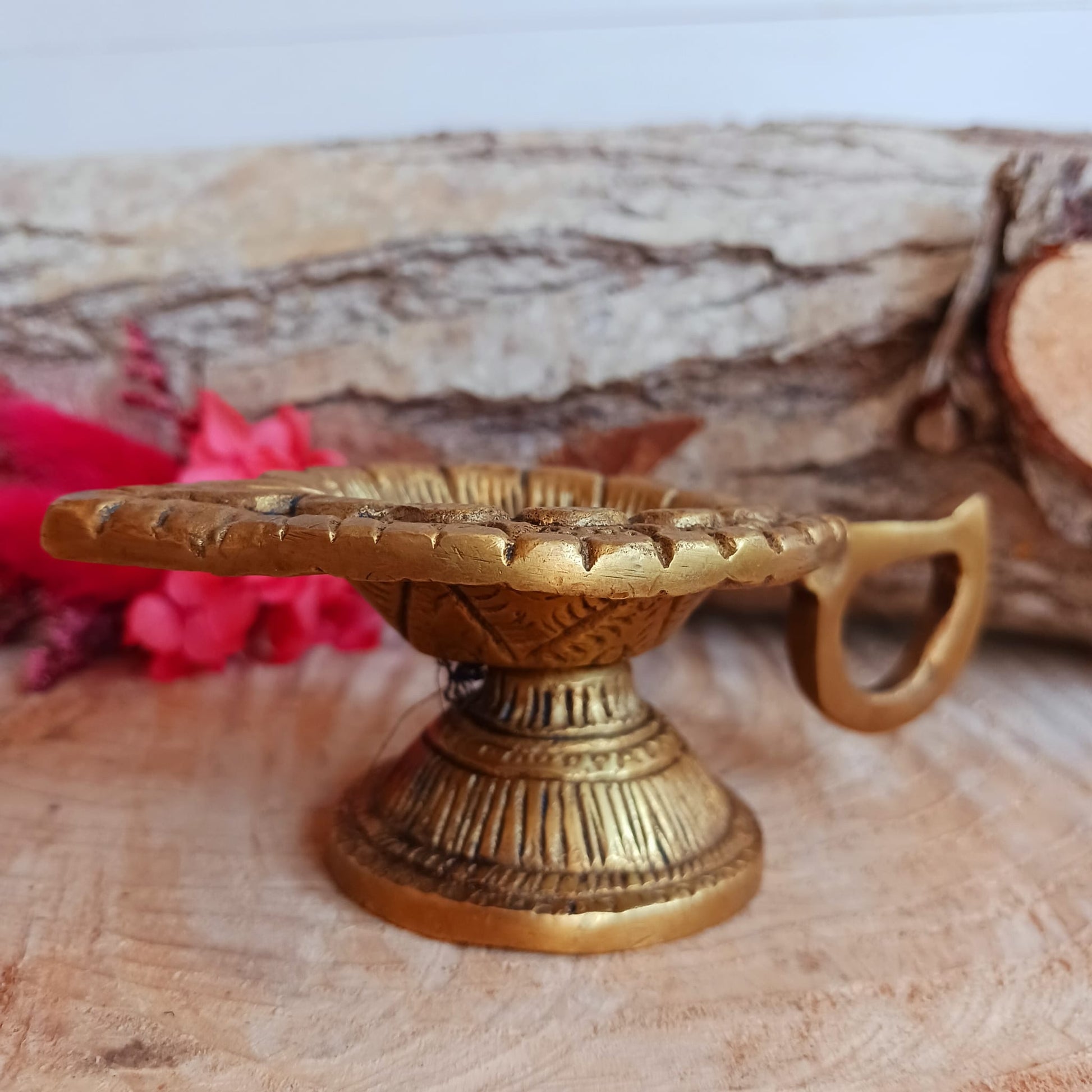 Om Oriental Tea-light Holder | Brass