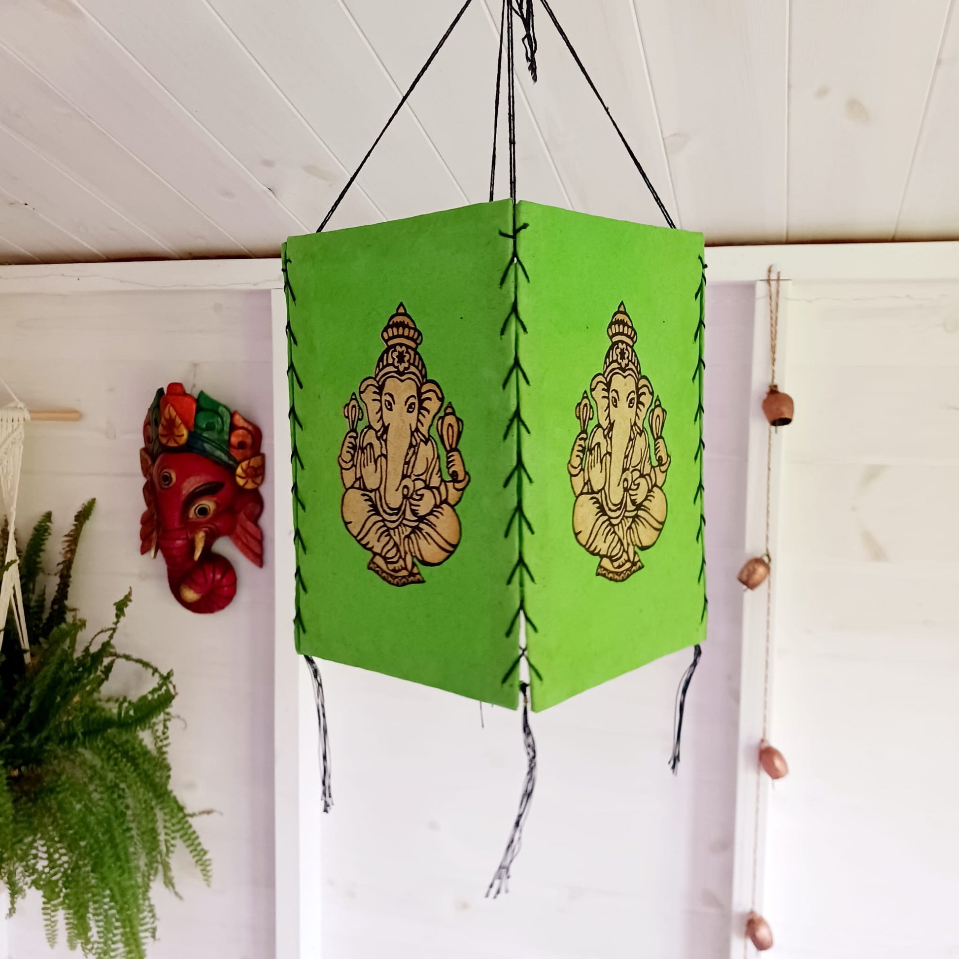 Lokta Paper Nepalese Lampshade | Ganesh Green