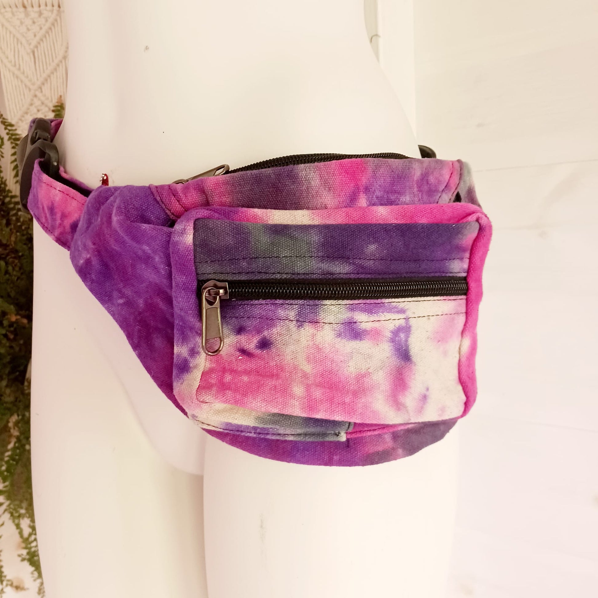 Tie Dye Bum Bag | 3 zipped Compartments