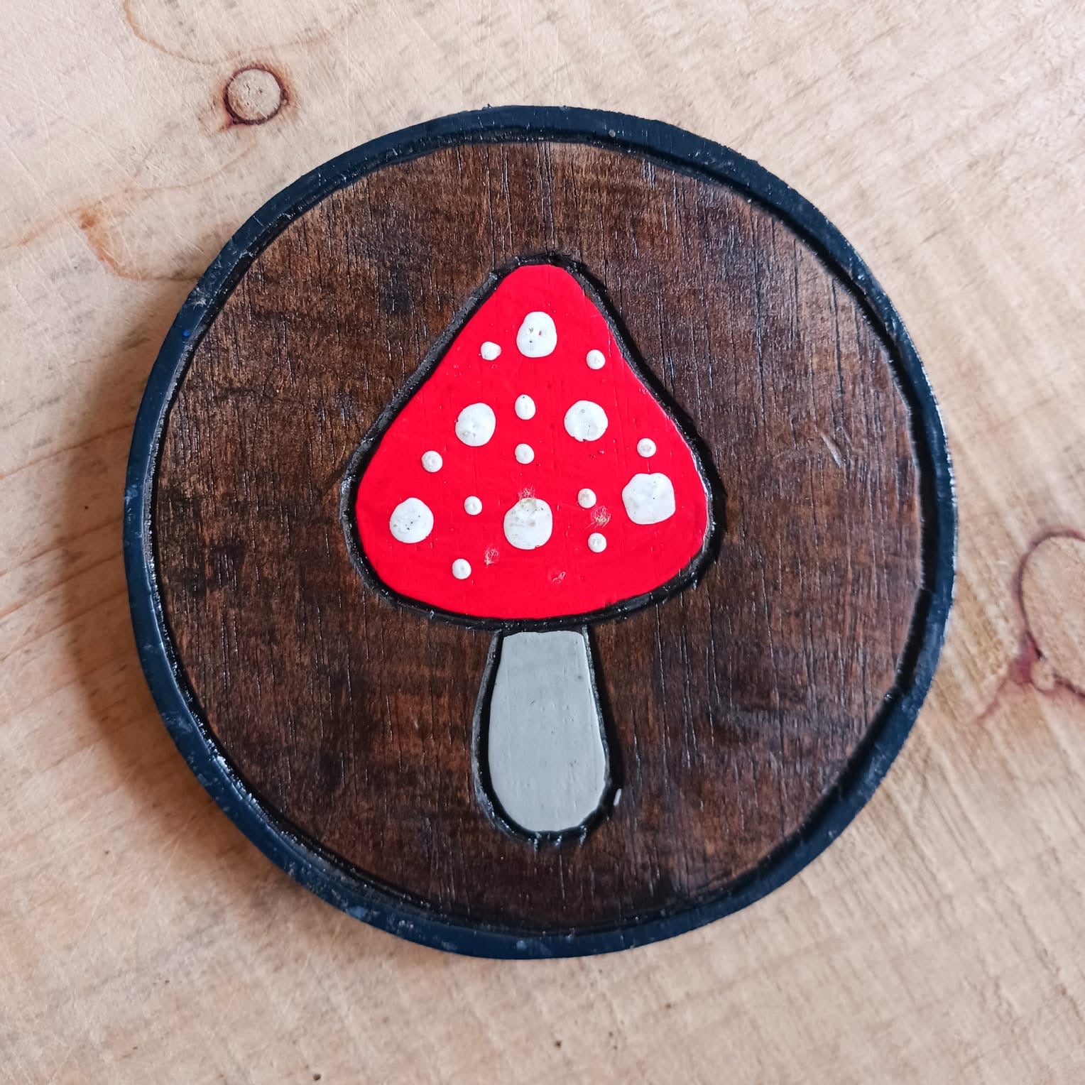 Mini Mushroom Wall Plaque