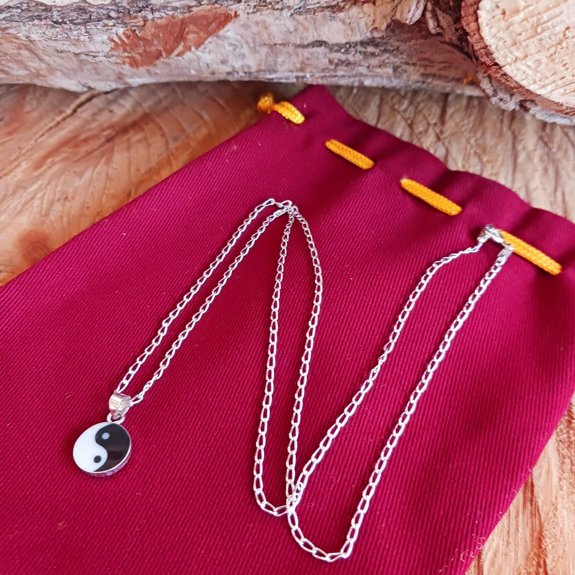 Yin Yang Pendant Necklace | 925 Solid Silver chain