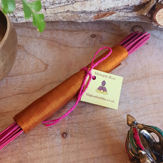 Handmade Indian Incense Sticks | 25 Sticks Midnight Rose