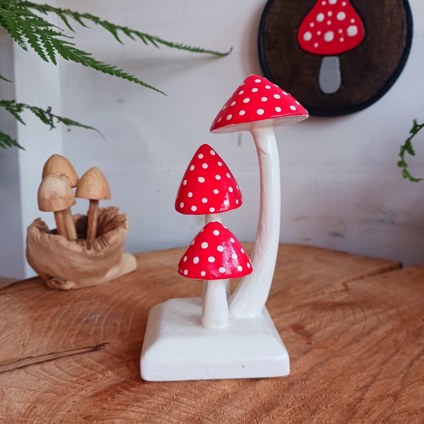 Cluster of Fly Agaric Mushrooms