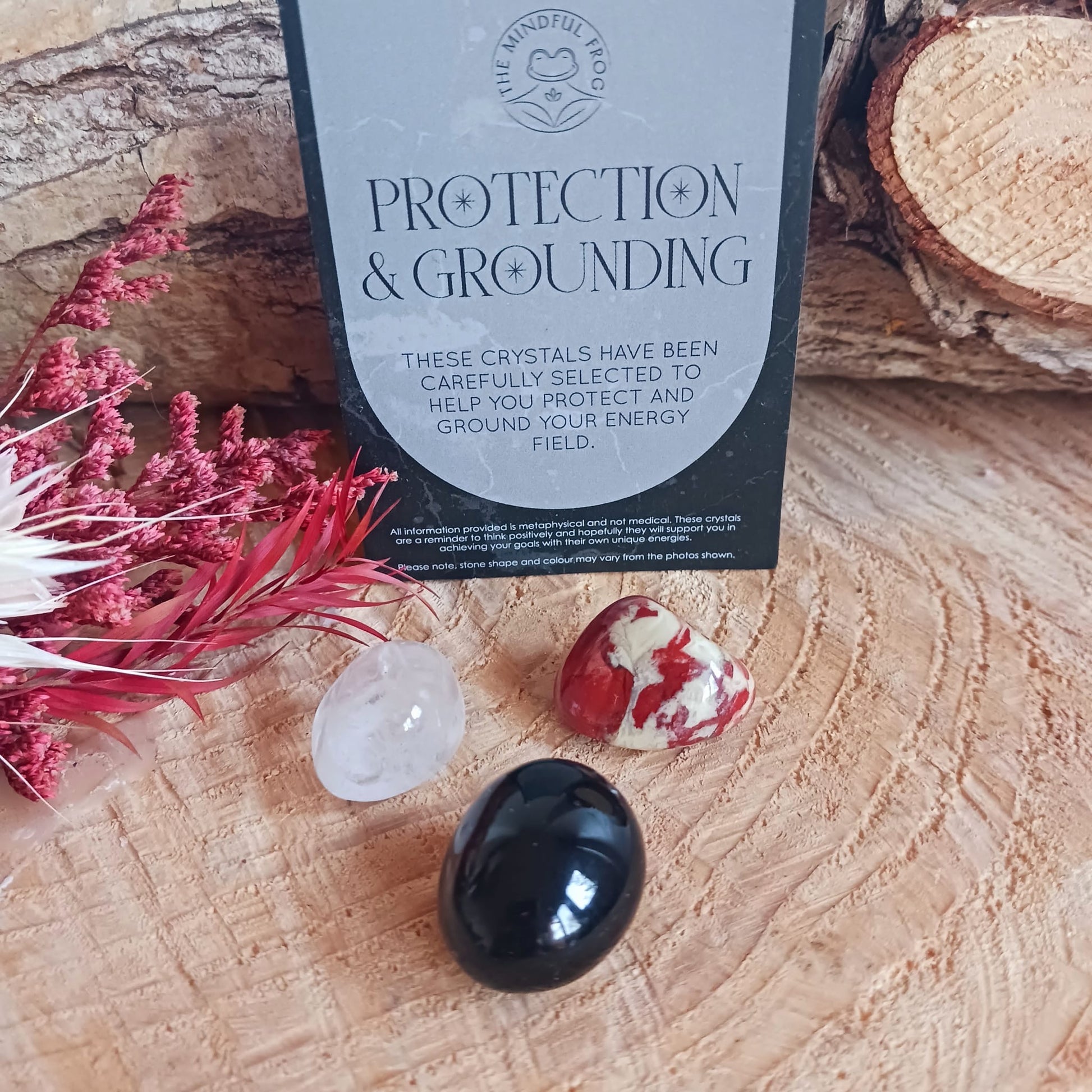 Protection and Grounding Healing Crystal Set