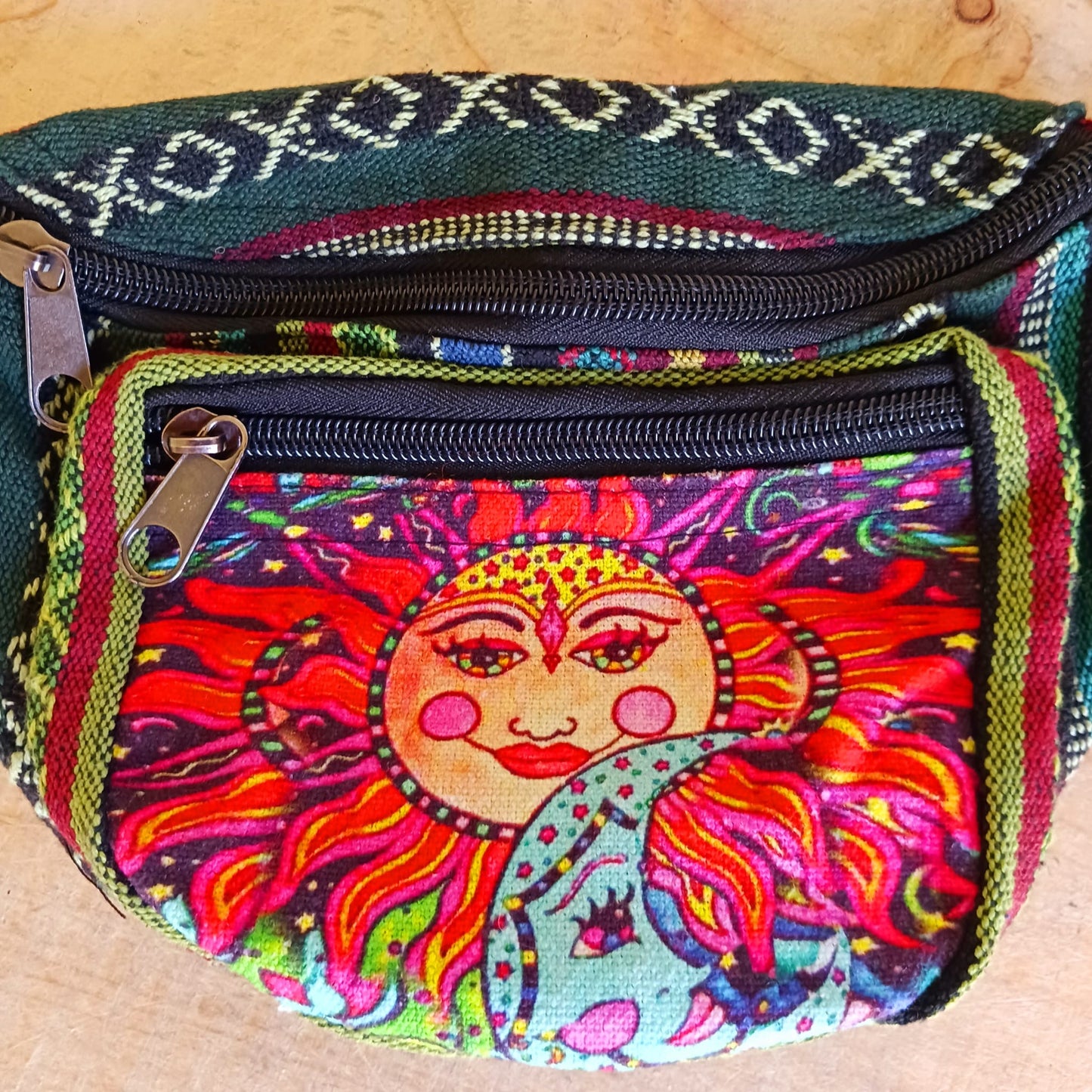 Sun Bum Bag/Hip bag Festival Bum bag | 3 zipped Compartments