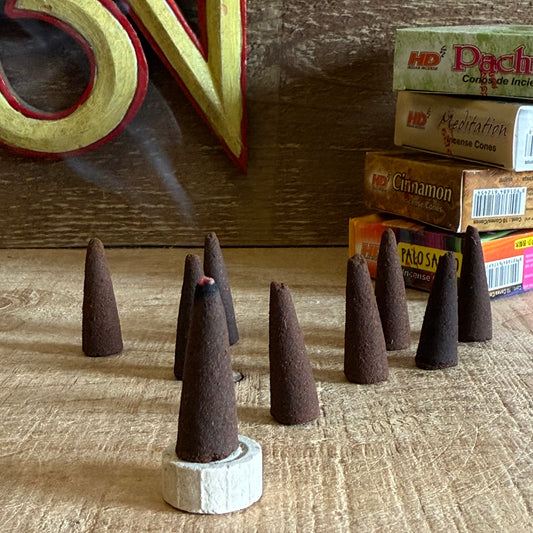 Create a calm and easygoing vibe with Hari Darshan’s Meditation Incense Cones. These black sandalwood cones fill your space with a soothing aroma that’s ideal for meditation or just unwinding. Let their gentle fragrance help you find your center and embrace a peaceful state of mind.

10 Cones Per Box&nbsp;