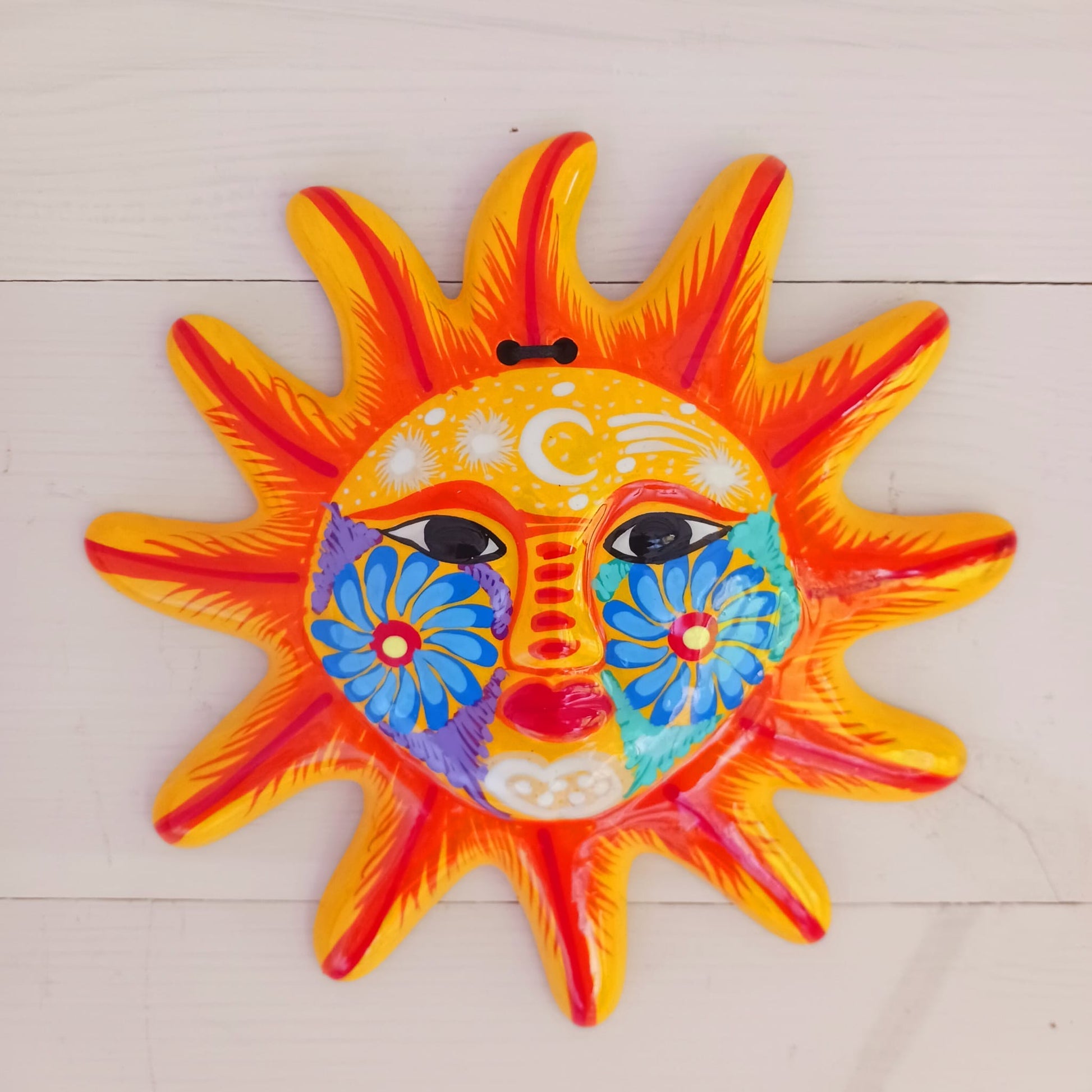 Mexican Sun Wall Plaque | Yellow