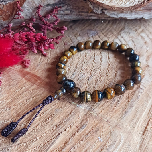 Tigers Eye Japa Wrist Mala | 8mm