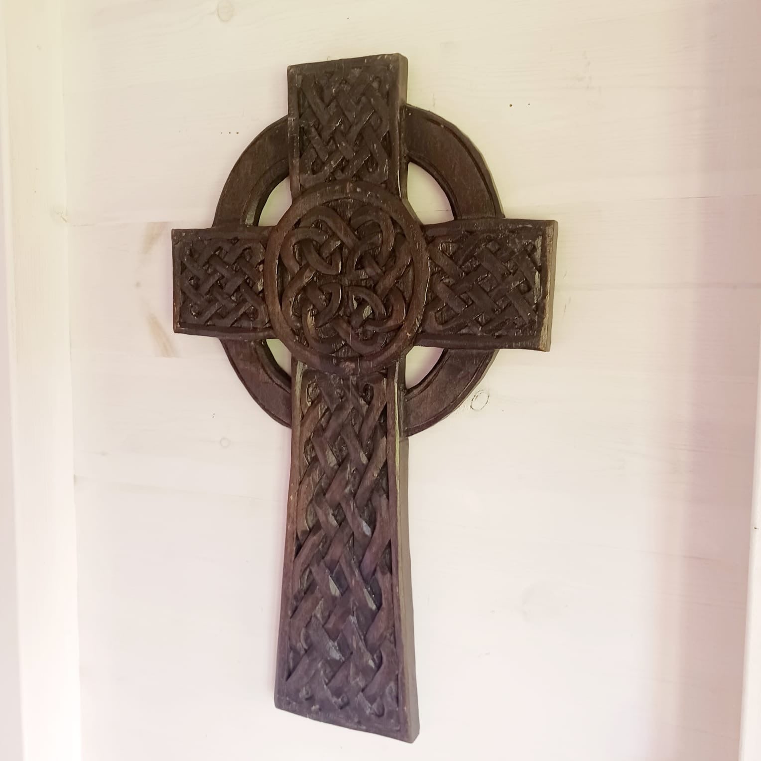 Long Wooden Celtic Cross