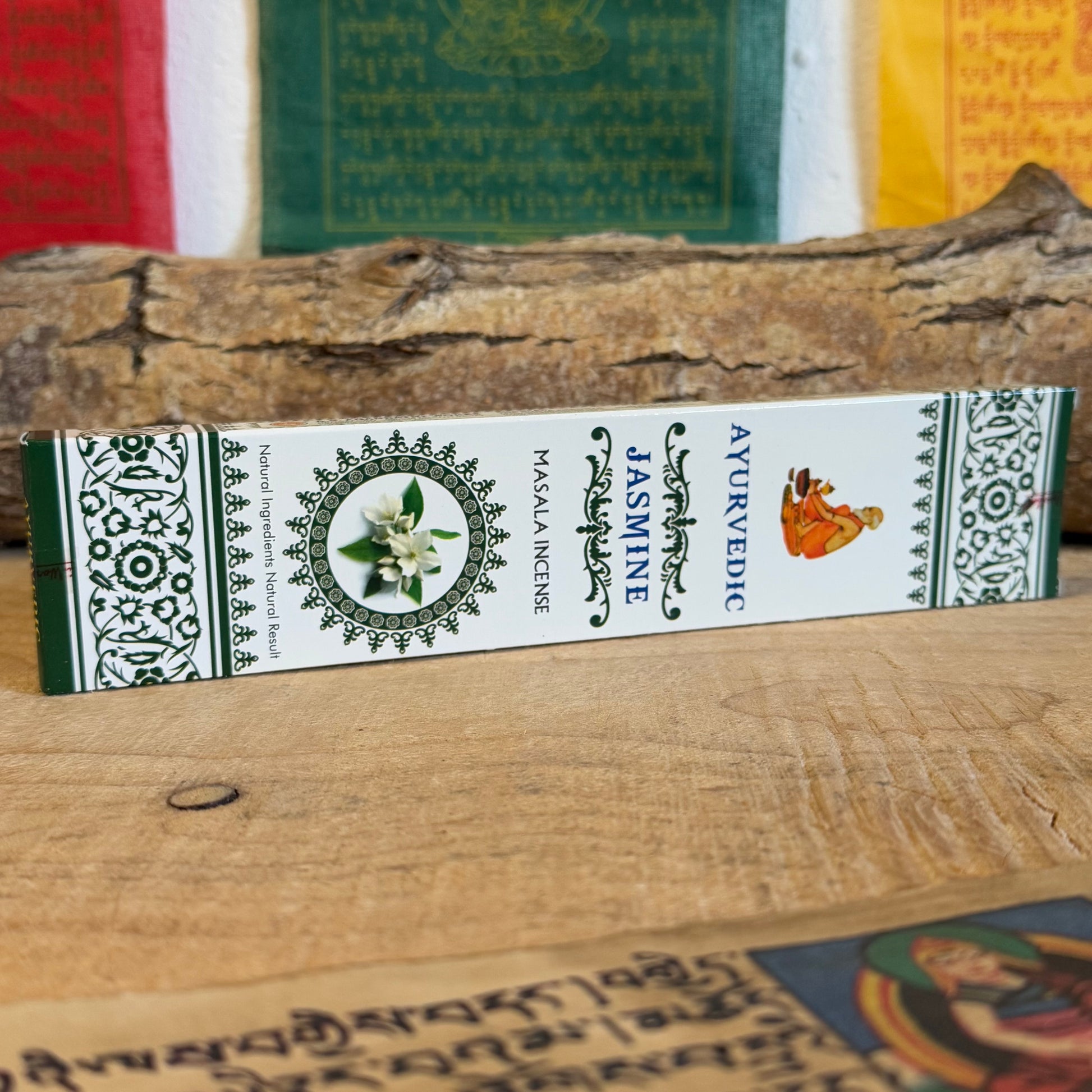 Experience the soothing aroma of Jasmine Ayurvedic Masala Incense Sticks, made with natural ingredients like essential oils, herbs, and honey. Perfect for meditation, yoga, and creating a harmonious atmosphere for well-being.