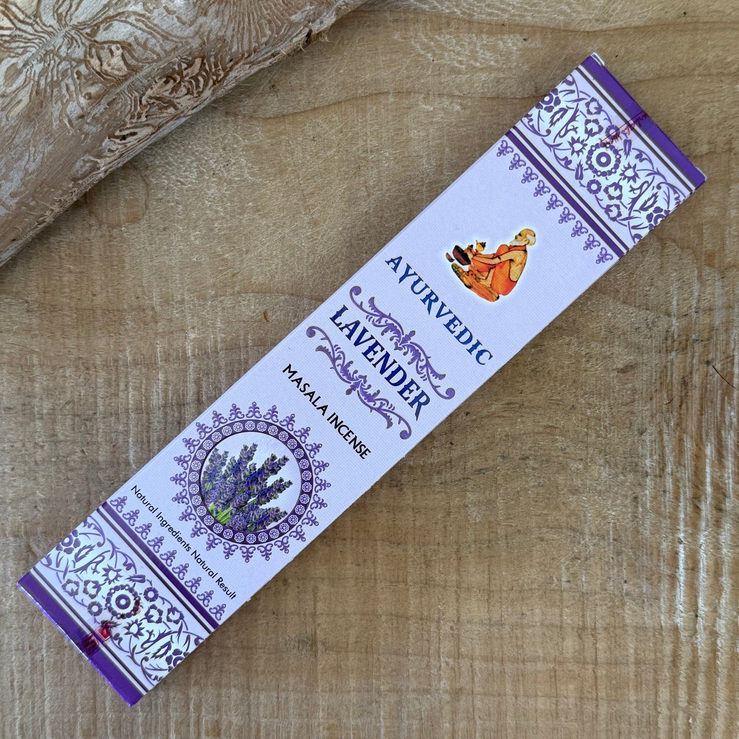 Ayurvedic Masala Lavender Incense Sticks are a soothing, aromatic blend crafted to calm the mind and restore emotional balance. Made using traditional masala methods, this incense combines essential oils with natural resins, herbs, petals, and honey to create a soft, pure lavender fragrance that gently fills your space.