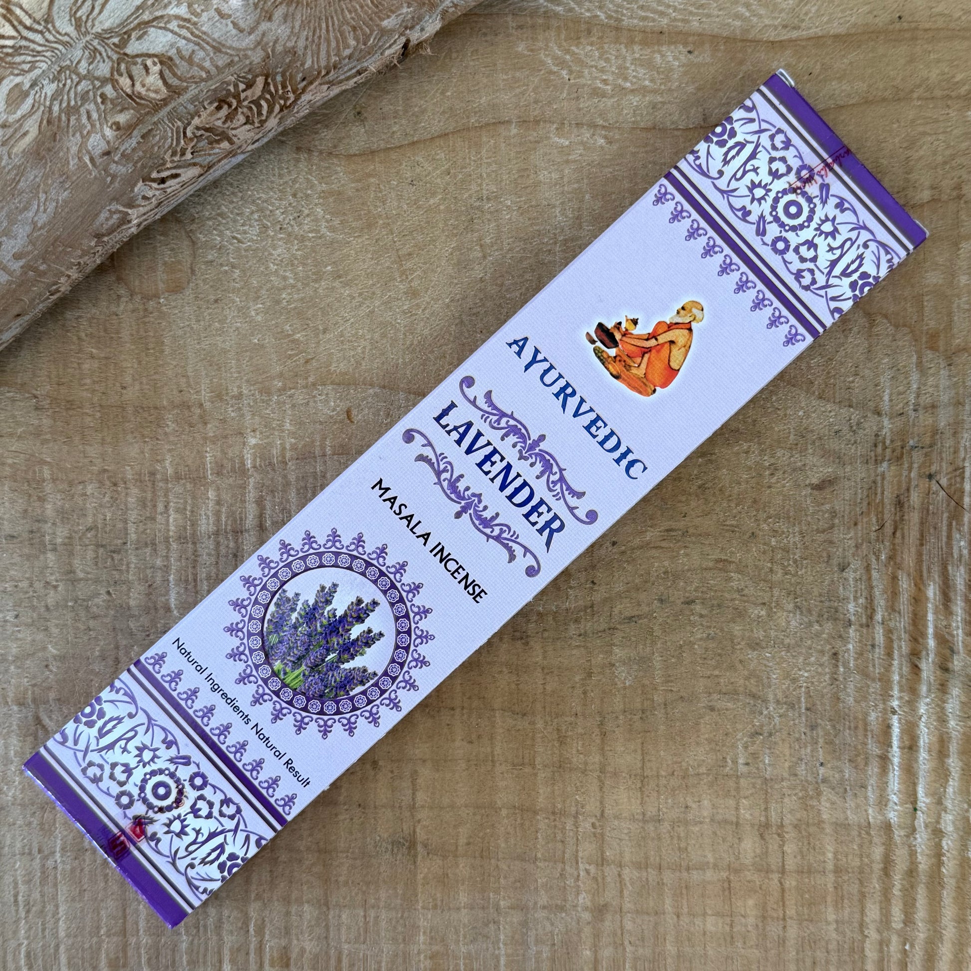 Ayurvedic Masala Lavender Incense Sticks are a soothing, aromatic blend crafted to calm the mind and restore emotional balance. Made using traditional masala methods, this incense combines essential oils with natural resins, herbs, petals, and honey to create a soft, pure lavender fragrance that gently fills your space.