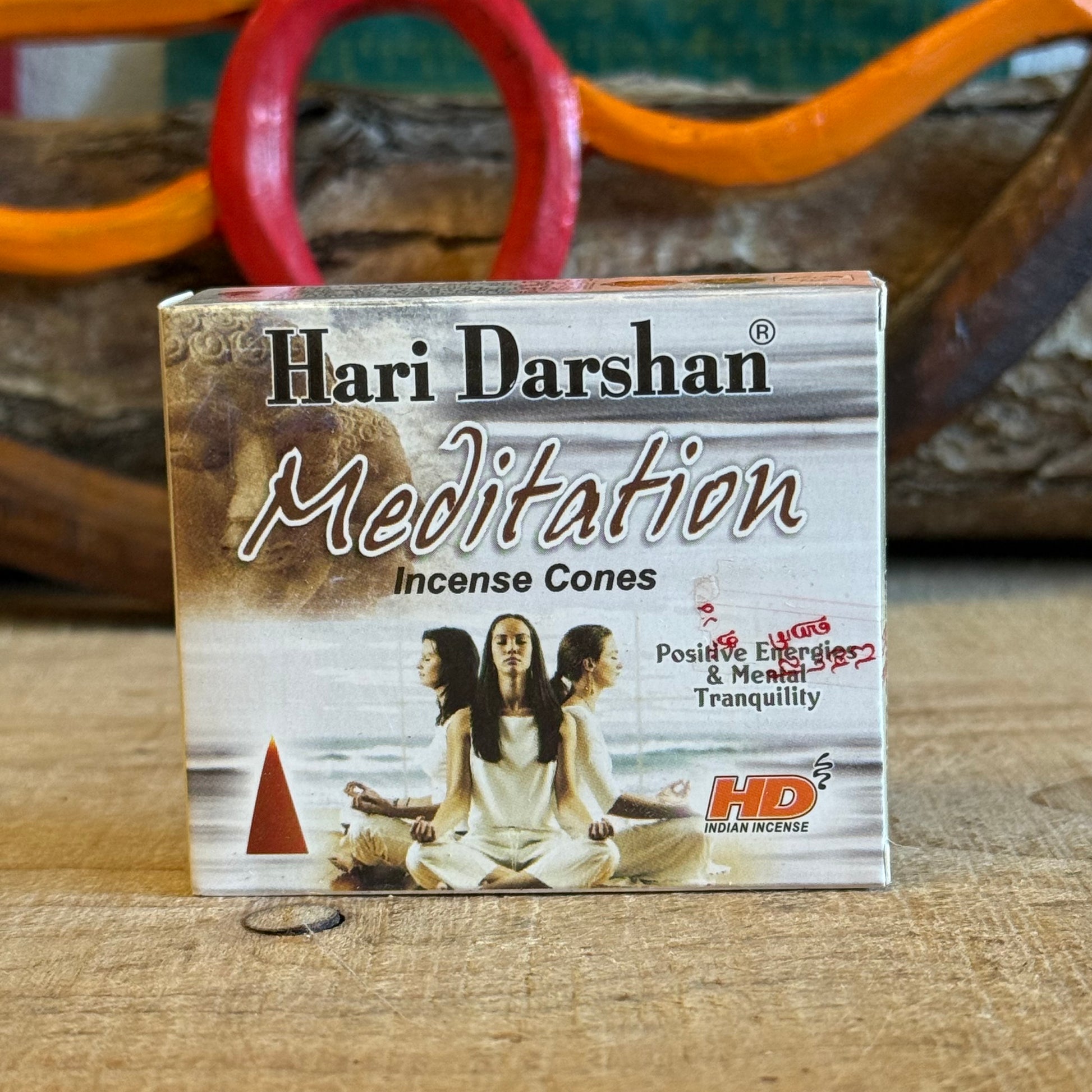 Set the mood for a chill and peaceful mind with these Meditation Hari Incense Cones by Hari Darshan. Perfect for meditation or mindfulness, their mellow, calming scent helps you relax and stay grounded.

10 Cones Per Box&nbsp;