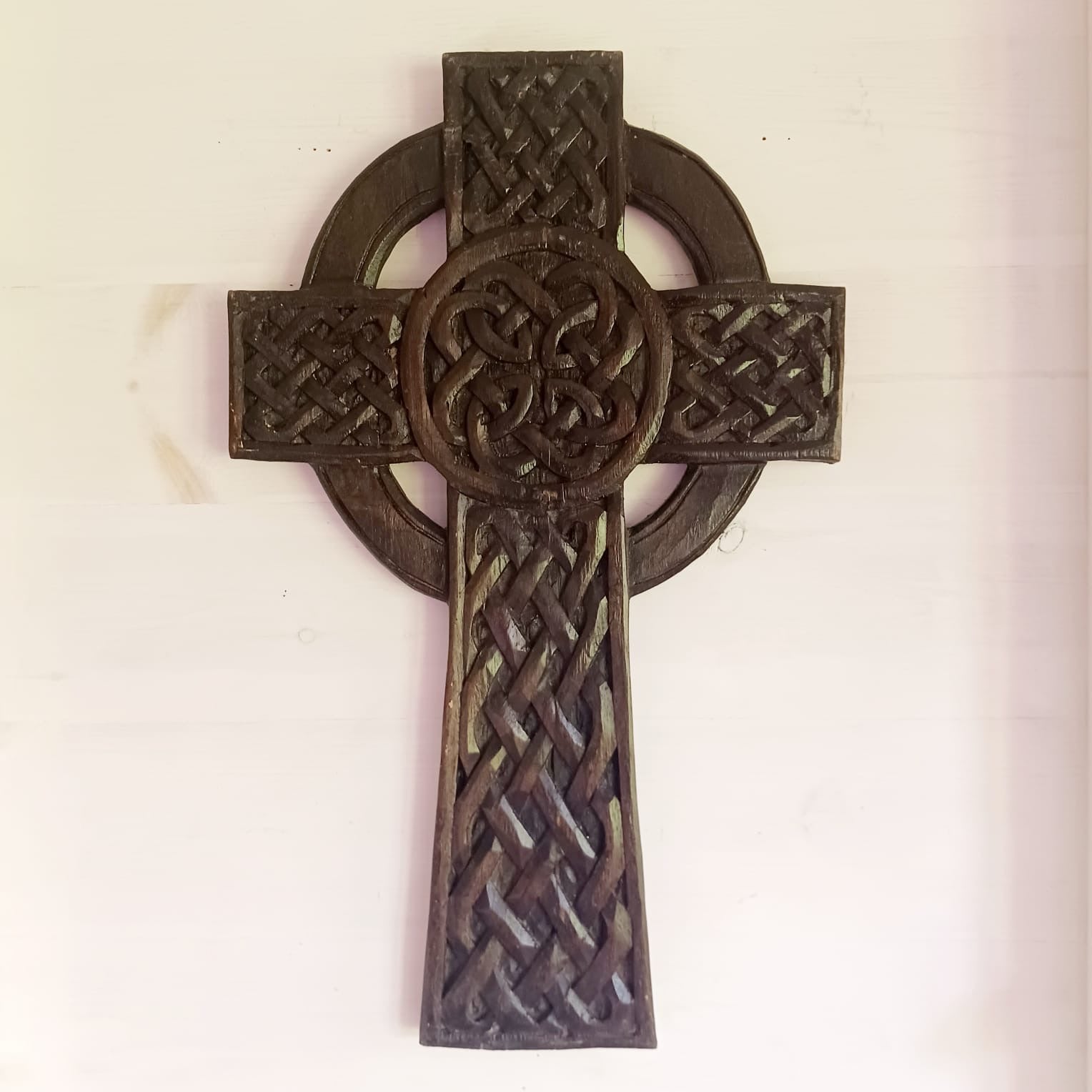 Long Wooden Celtic Cross