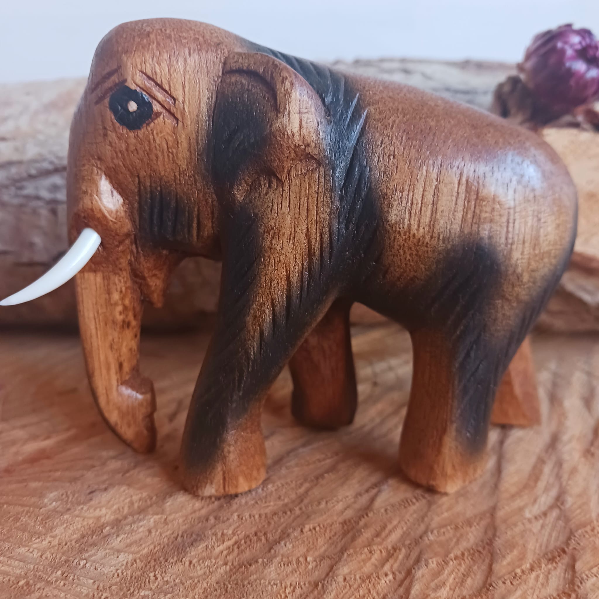 Small wooden hot sale elephant